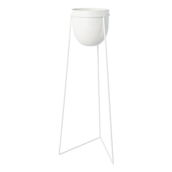Metal planter pot set of 4 on rack URBANUS, 20x18/24x40/24x50/24x60cm,