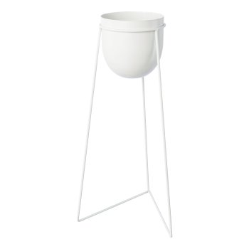 Metal planter pot set of 4 on rack URBANUS, 20x18/24x40/24x50/24x60cm,
