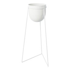 Metal planter pot set of 4 on rack URBANUS, 20x18/24x40/24x50/24x60cm,