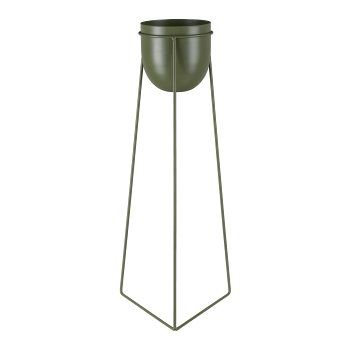 Metal planter URBANUS, set of 4 on rack, 20x18/24x40/24x50/24x60cm,