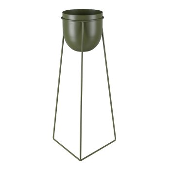 Metal planter URBANUS, set of 4 on rack, 20x18/24x40/24x50/24x60cm,