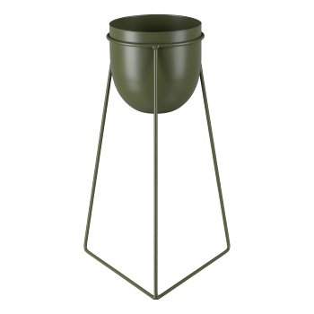 Metal planter URBANUS, set of 4 on rack, 20x18/24x40/24x50/24x60cm,