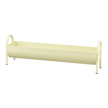 Metal High Tray BORLE, 47x11x15cm, Light Green