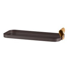 Metall Tablett rechteckig 2erSet CORNELIA, 40x17x1,5/30x12x1,5cm,