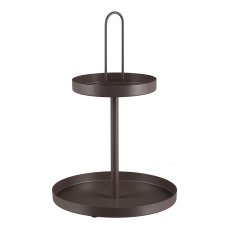 Metall Etagere CORNELIA, 30x30x45cm, dunkelbraun, LEPURO