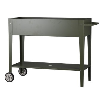 Metal plant trolley SEEDS, stainless, 103x40x80cm, moss