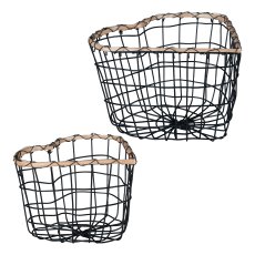 Metal wire basket Heart Shape