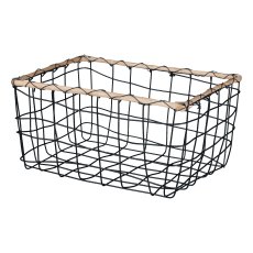 Metal wire basket rectangular set of 3 STOCKS, 30x22x15/25x18x12,5/20x13x10cm