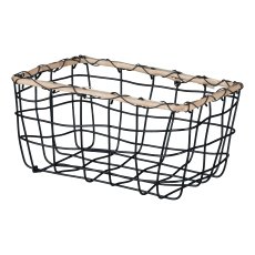 Metal wire basket rectangular set of 3 STOCKS, 30x22x15/25x18x12,5/20x13x10cm