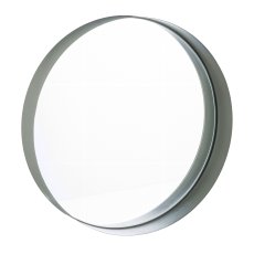 Metall Spiegel, rund, ODELE 30x30x4,5cm, Moos, LEPURO