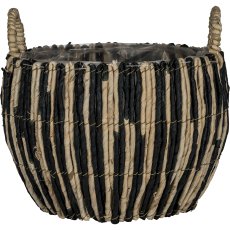 Corn leaf basket KARLO, set of 3, 20x32x32/25x38x38/31x43x43cm,