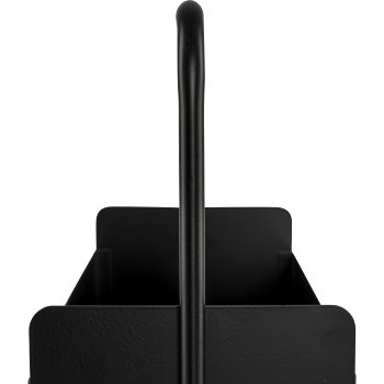 Metal box SVENSON, with handle, 25x13x32cm, black