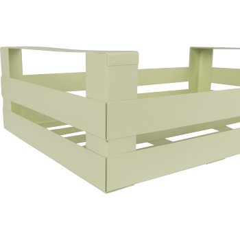 Metall Gemüsekiste GROW, 2erSet, 30x20x11/40x25x11cm, hellgrün