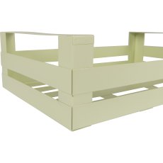 Metall Gemüsekiste GROW, 2erSet, 30x20x11/40x25x11cm, hellgrün