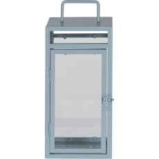 Metal lantern SIENA, set of 3, 15x15x35/20x20x46/27x27x63cm, aqua