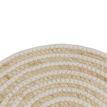 Baumwoll Maisblatt Tischset HANOI, rund, 33x33cm, natur