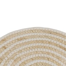 Baumwoll Maisblatt Tischset HANOI, rund, 33x33cm, natur