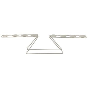 Metall Kerzenhalter, 8er, f.Stumpenkerze, 60x9x13cm, schlamm, Lepuro