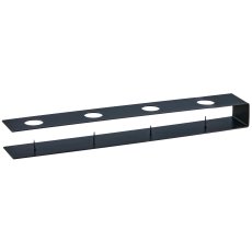 Metal candle holder, 4 pcs, bar, 35x5x3cm, black, Lepuro