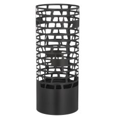 Metal lantern, cylinder, 16x30cm, black, Lepuro