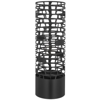 Metal lantern, cylinder, 16x40cm, black, Lepuro