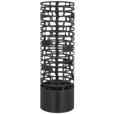 Metal lantern, cylinder, 16x40cm, black, Lepuro