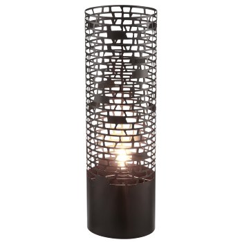 Metal lamp cylinder, 25x60cm, black, Lepuro