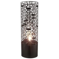 Metal lamp cylinder, 25x60cm, black, Lepuro