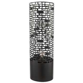 Metal lamp cylinder, 25x60cm, black, Lepuro