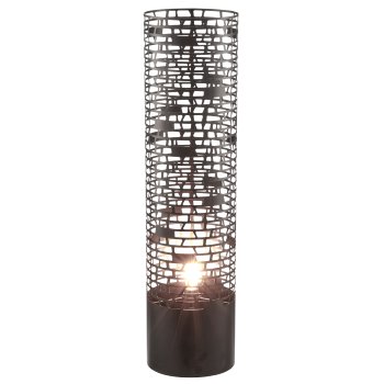 Metal lamp cylinder, 25x80cm, black, Lepuro