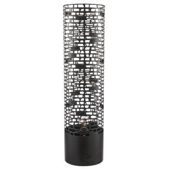 Metal lamp cylinder, 25x80cm, black, Lepuro