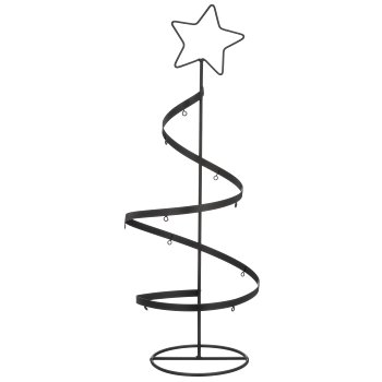 Metallbaum Ständer zum Schmücken, 20x20x50cm, schwarz