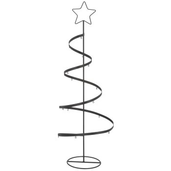 Metal tree rack for decorating, 25x25x70cm, black