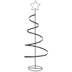 Metal tree rack for decorating, 25x25x70cm, black