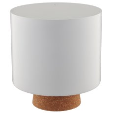 Metal planter on cork base, set of 3, 14x14x17/18x18x19/20x20x22cm,