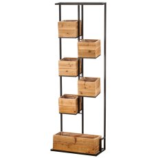 Metal plant tower, 60x25x180cm, black