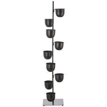 Metal plant stand, 30x30x160cm, black