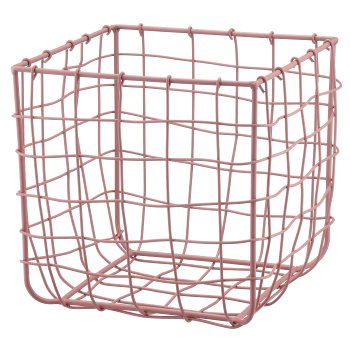 Metall Drahtkorb, quadratisch, 3er Set, 15x15x15/20x20x20/31x31x30cm,