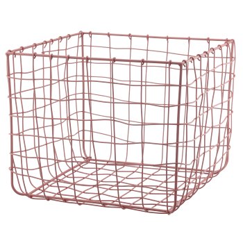 Metall Drahtkorb, quadratisch, 3er Set, 15x15x15/20x20x20/31x31x30cm,