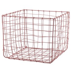Metall Drahtkorb, quadratisch, 3er Set, 15x15x15/20x20x20/31x31x30cm,