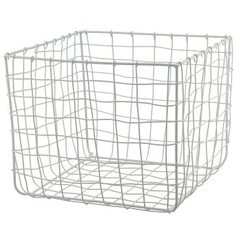 Metall Drahtkorb, quadratisch, 3er Set, 15x15x15/20x20x20/31x31x30cm,