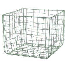 Metall Drahtkorb, quadratisch, 3er Set, 15x15x15/20x20x20/31x31x30cm,
