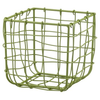 Metall Drahtkorb, quadratisch, 3er Set, 15x15x15/20x20x20/31x31x30cm,