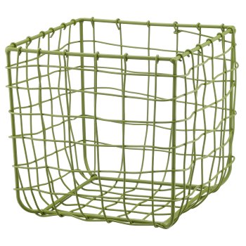 Metall Drahtkorb, quadratisch, 3er Set, 15x15x15/20x20x20/31x31x30cm,