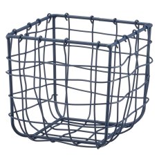 Metall Drahtkorb, quadratisch, 3er Set, 15x15x15/20x20x20/31x31x30cm,