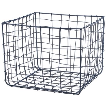 Metall Drahtkorb, quadratisch, 3er Set, 15x15x15/20x20x20/31x31x30cm,