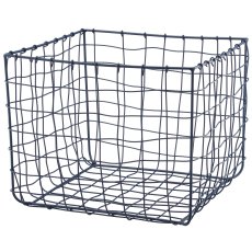 Metall Drahtkorb, quadratisch, 3er Set, 15x15x15/20x20x20/31x31x30cm,