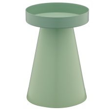 Metal candle holder DIPPED, 8x8x12cm, khaki, Lepuro