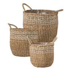 Sea grass Basket with handles,