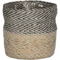 Jute seagrass basket planter, with PVC insert, 12x12/14x14/16x16/18x18/20x20c